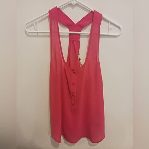 New with tags Style Loft Pink Cropped Tank Top - Picture 5 of 5